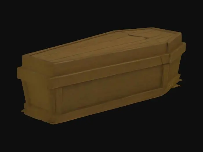 3D model for Coffin, #SketchTo3D#