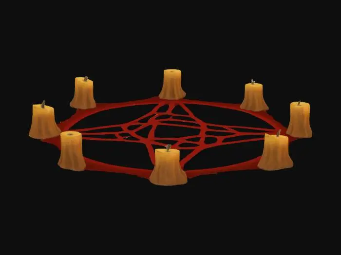 3D model for Pentagram Ritual, #SketchTo3D#