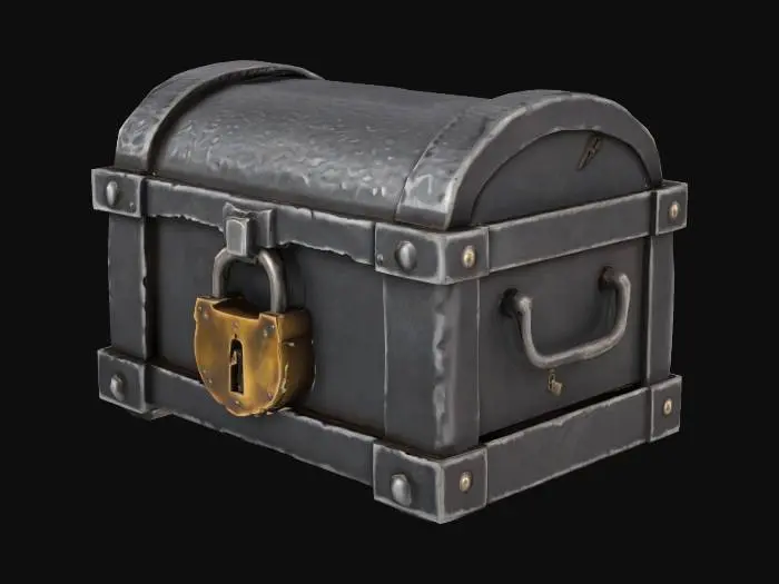3D model for Iron chest