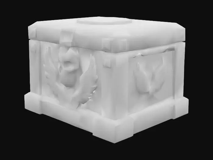 3D model for Noble Winged Skull Coffer