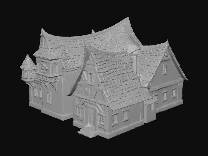 3D model for Medieval Village