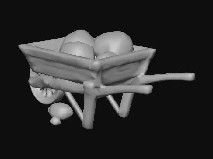 3D model for Stone Cart