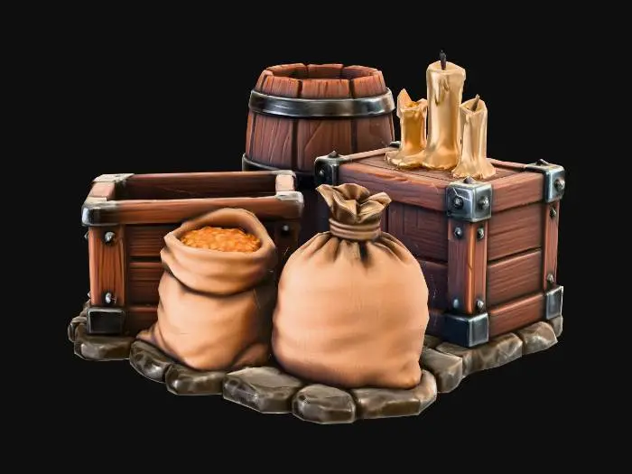 3D model for Medieval Supplies