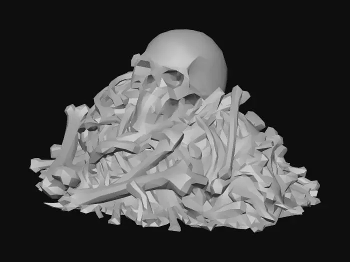 3D model for Bone pile