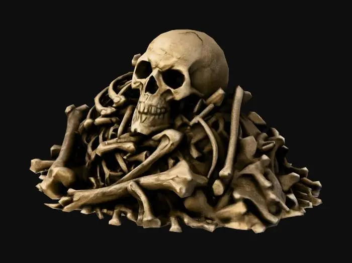 3D model for Bone pile