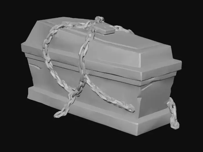 3D model for Locked Stone Coffin
