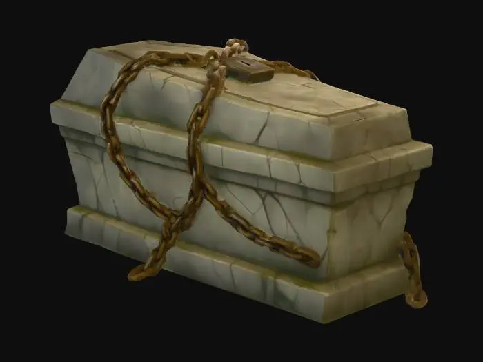 3D model for Locked Stone Coffin