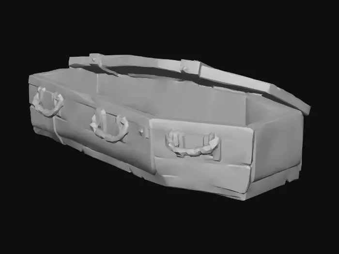 3D model for Weathered Wooden Crate