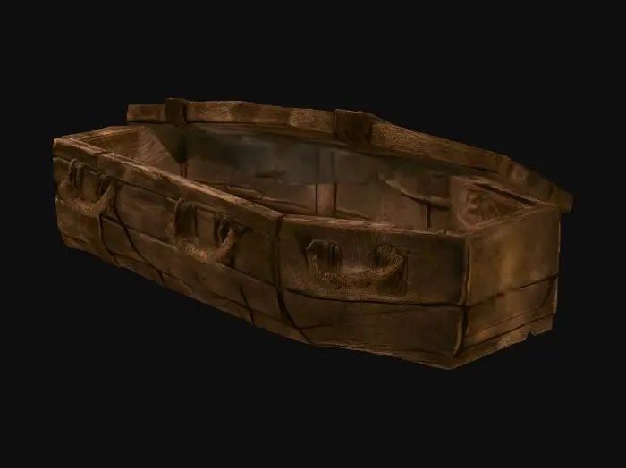 3D model for Weathered Wooden Crate