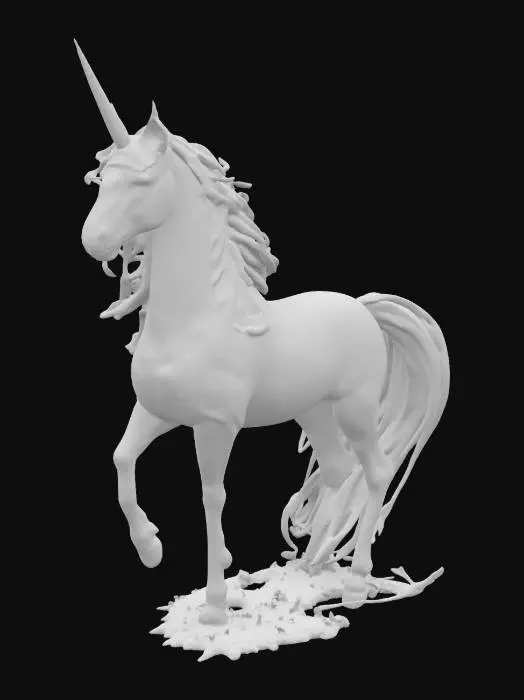 3D model for Radiant Unicorn, #SketchTo3D#