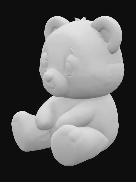 3D model for Cuddly Bear, #SketchTo3D#
