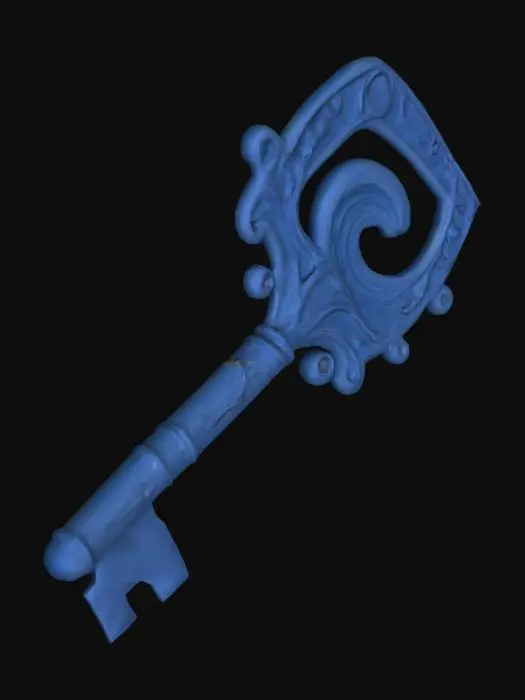3D model for #SketchTo3D#, Blue Key