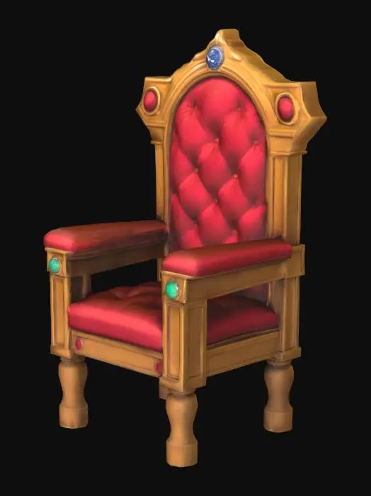 3D model for Throne, #SketchTo3D#