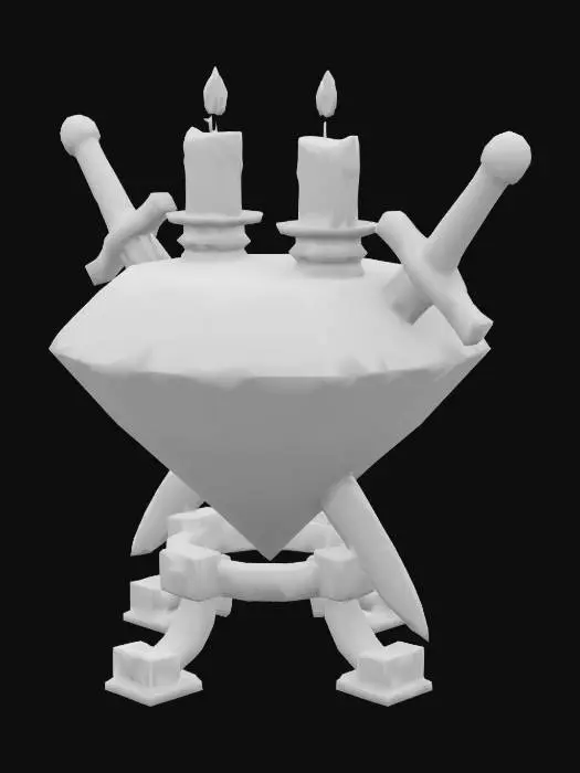3D model for Amethyst Vigil, #SketchTo3D#