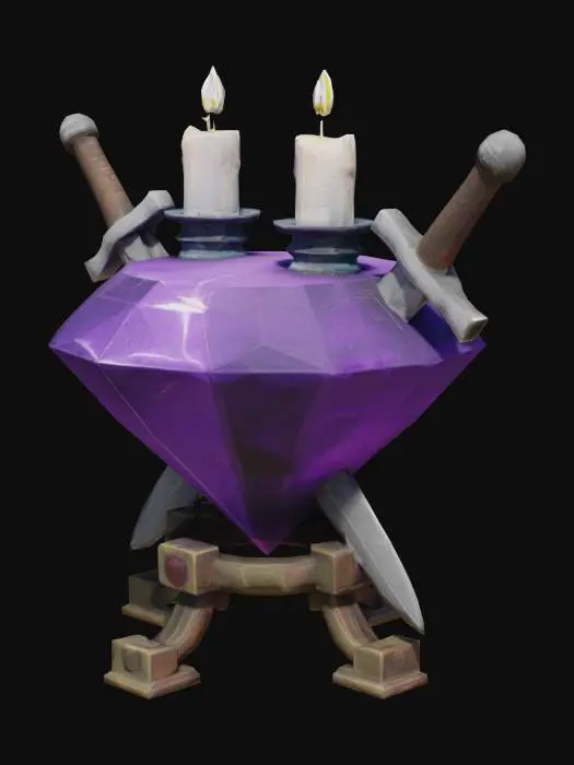 3D model for Amethyst Vigil, #SketchTo3D#