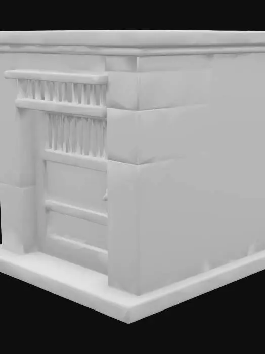 3D model for Dungeon entrance, #SketchTo3D#