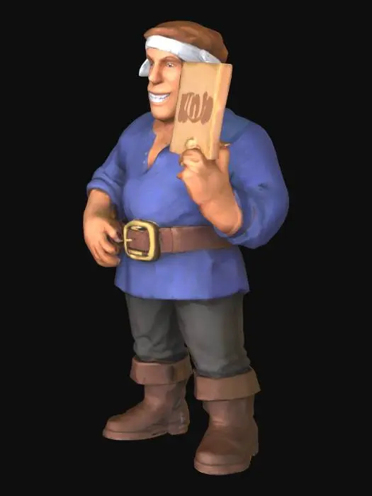 3D model for Job Offerer, #SketchTo3D#