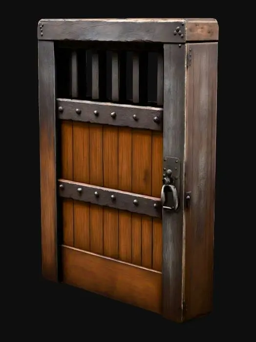 3D model for Rustic Cell Door