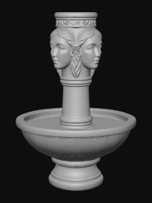 3D model for Dual Faces Fountain
