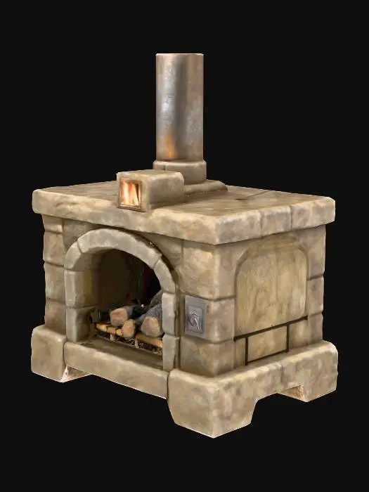 3D model for Stone Hearthplace