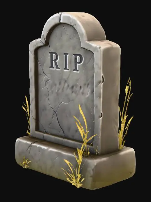 3D model for RIP Gravestone