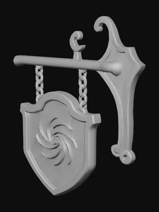 3D model for Spiral Emblem Sign