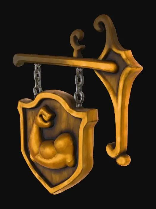 3D model for Strength Emblem