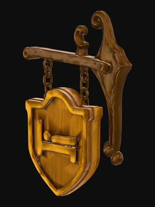 3D model for Hotel Sign Icon