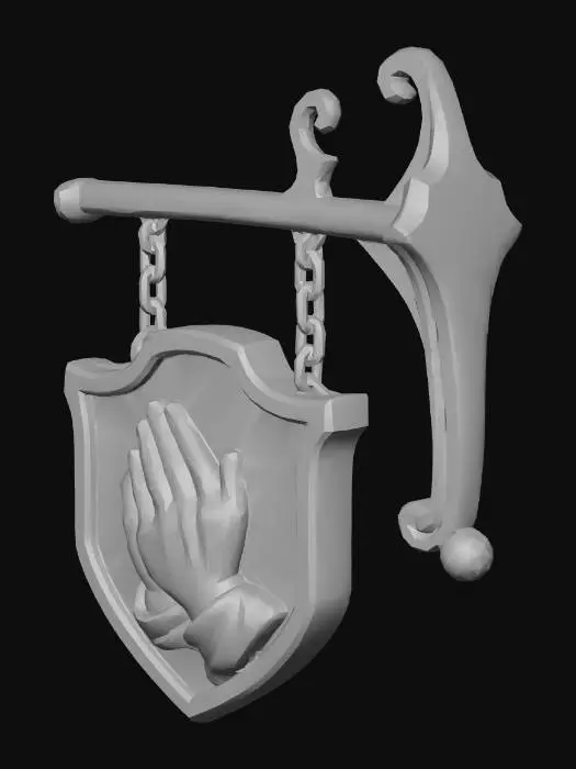 3D model for Praying Emblem