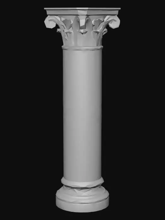 3D model for Golden Corinthian Column