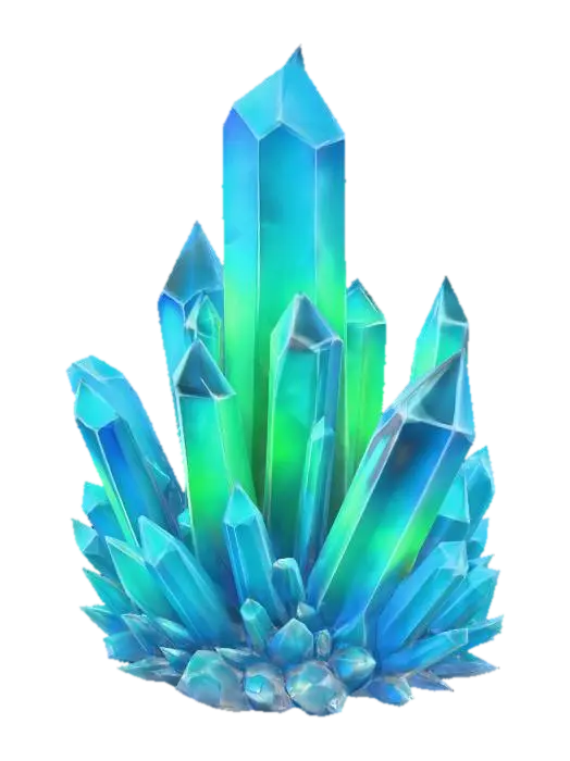 Crystals - Mineral 3D model, vytvořený pomocí AI