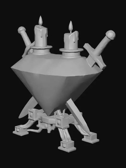 3D model for Amethyst Altar