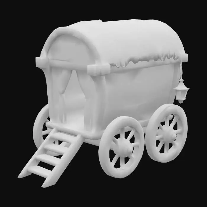 3D model for Rustic Caravan