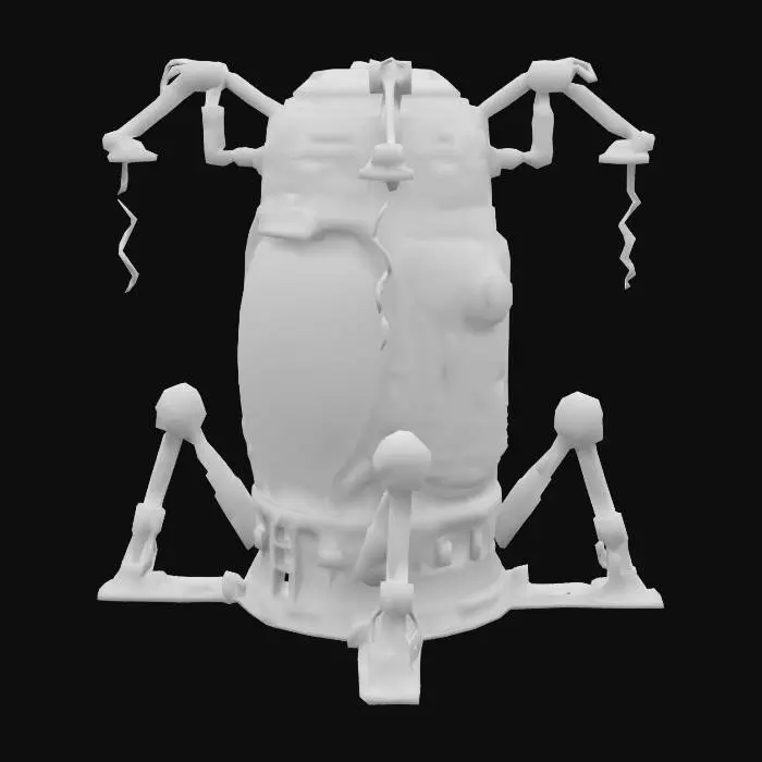 3D model for SciFi Transporter, #SketchTo3D#