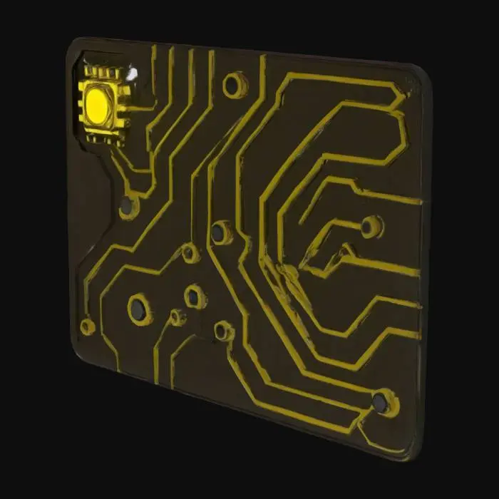 3D model for Black key card