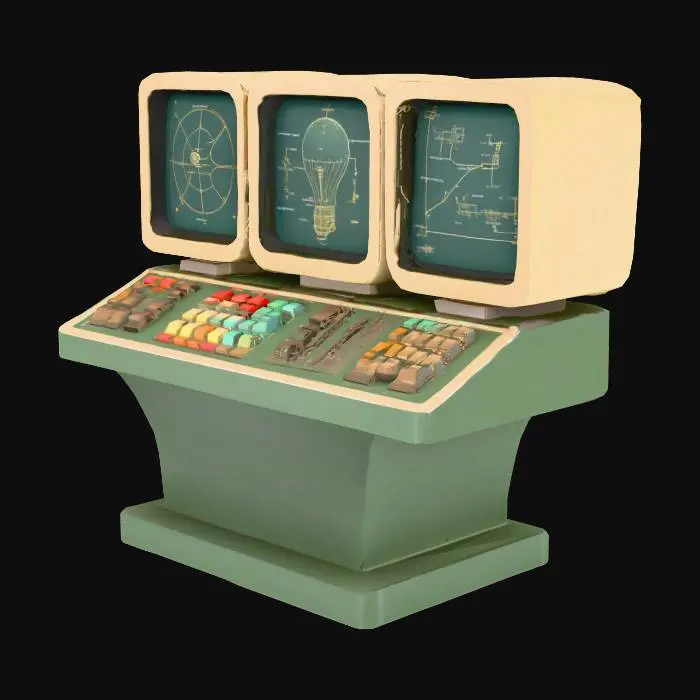 3D model for Retro Tech Console
