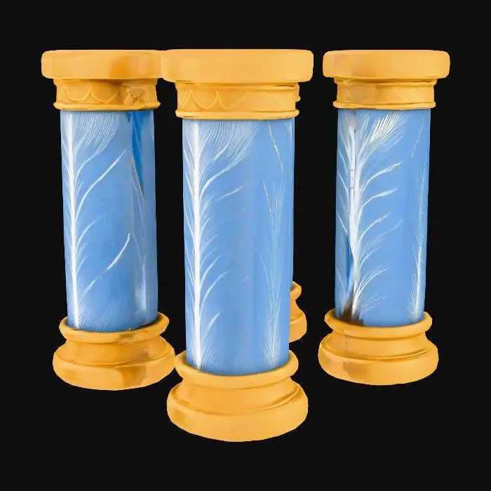 3D model for Golden Pillars of Imagination