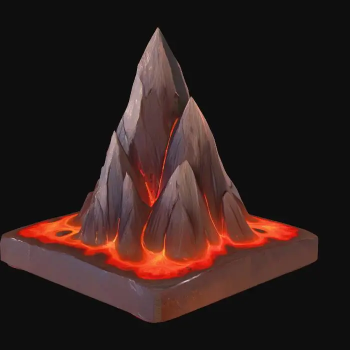 3D model for Lava Peaks