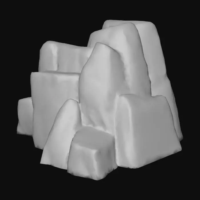 3D model for Mossy Rock Formation