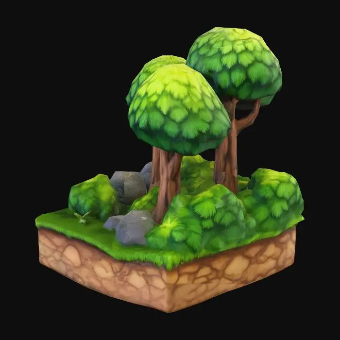 3D model for Forest Tile