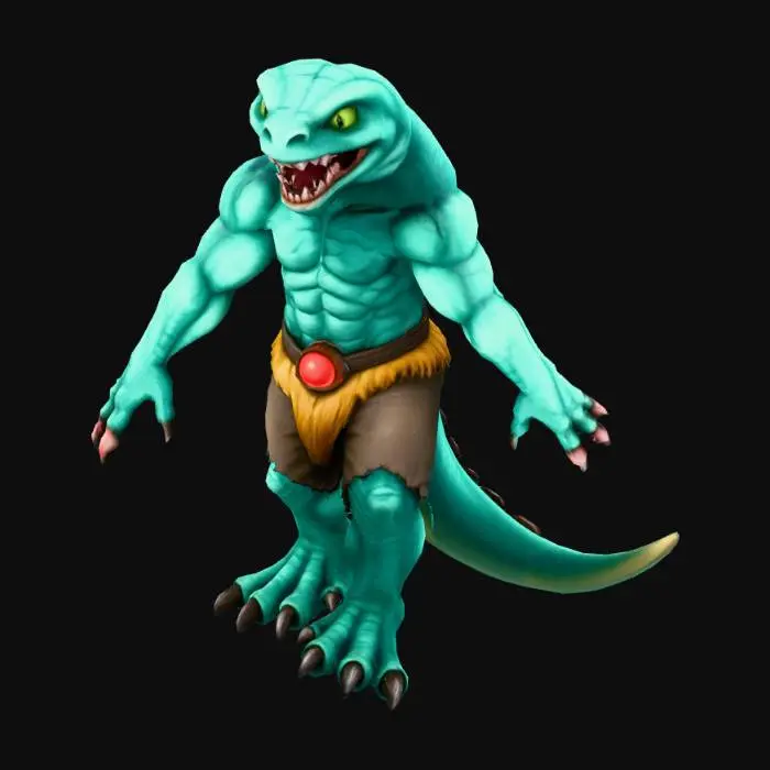 3D model for Lizard Warrior