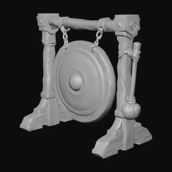 3D model for Gong