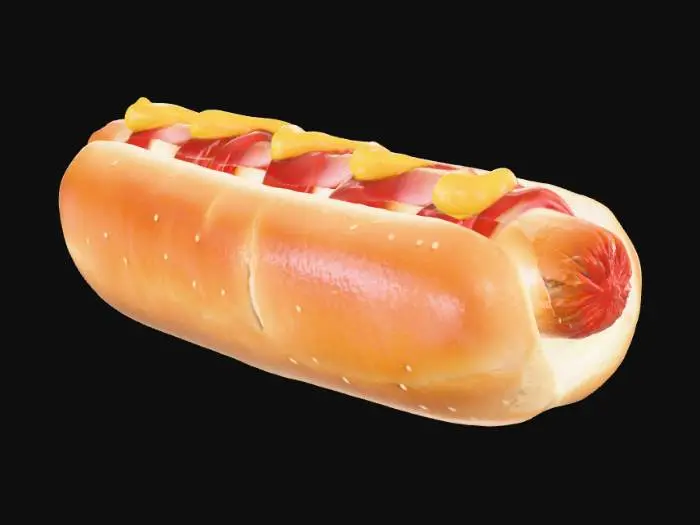3D model for Classic Hot Dog