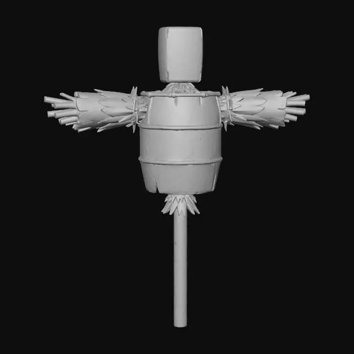3D model for Barrel Scarecrow