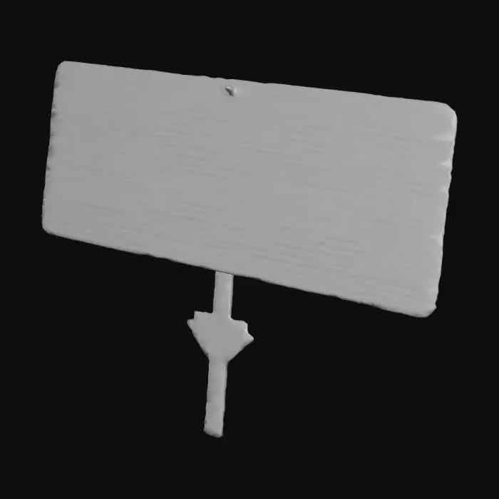 3D model for WARNİNG KILLS yazan bir uyarı tabelası yazılar kırmızı yazılacak