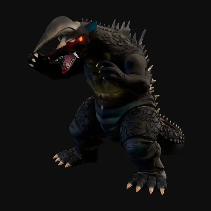 3D model for Kaiju in the Desert