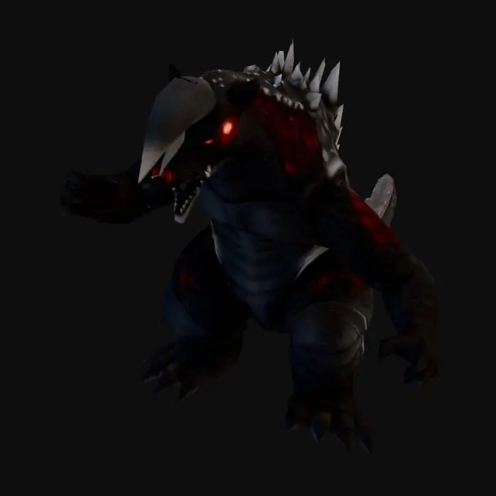 3D model for Kaiju in the Desert