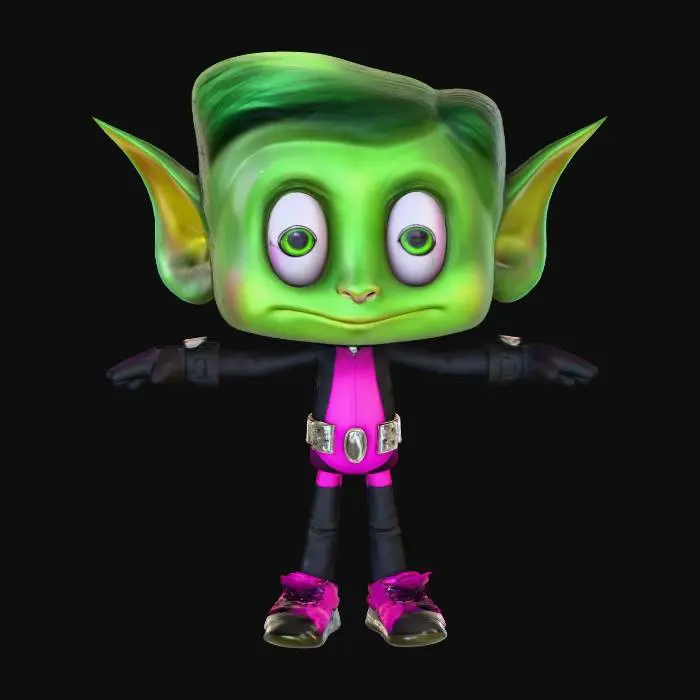 3D model for Beast Boy