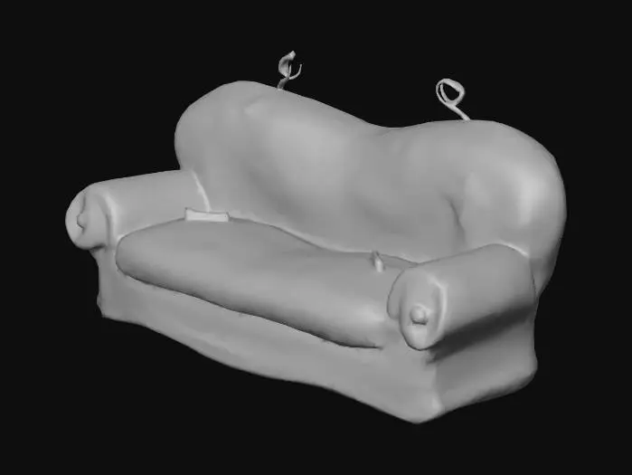 3D model for Green Cozy Couch