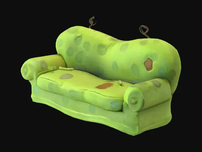 3D model for Green Cozy Couch